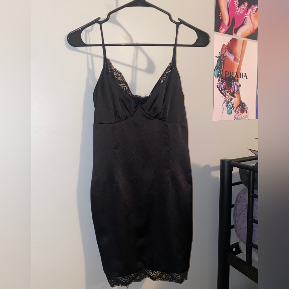 Princess Polly Black Slip Dress